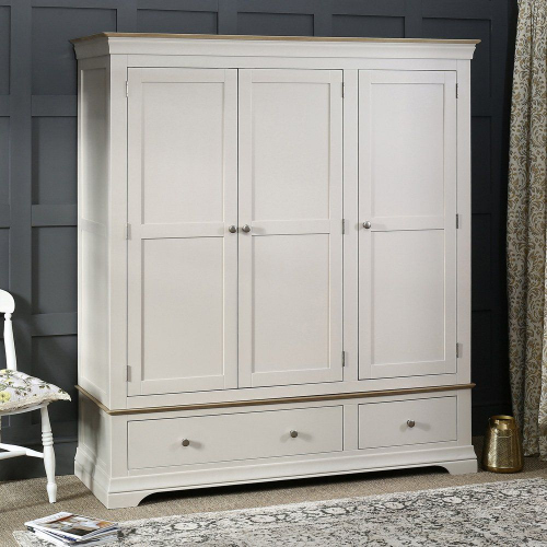 Product of the Week - French Grey Painted 3 Door Triple Wardrobe | The ...
