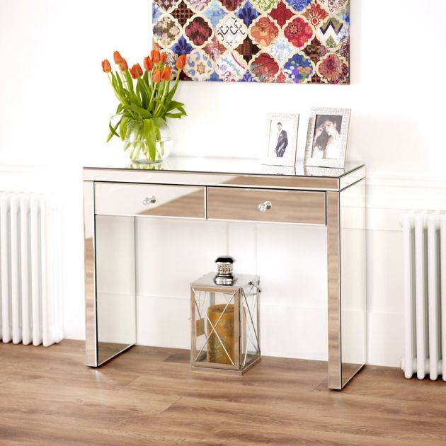 Venetian Mirrored 2 Drawer Dressing, Can You Use A Console Table As Dressing