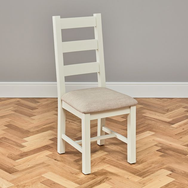 Cotswold Cream Painted Dining Chair, Cream Coloured Dining Chairs