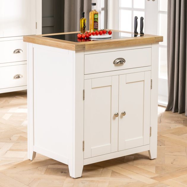Cheshire Cream Painted Small Kitchen, Can You Use A Sideboard As Kitchen Island Uk