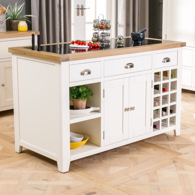 Cheshire Cream Painted Large Kitchen, Can You Use A Sideboard As Kitchen Island Uk