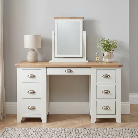 cream shabby chic dressing table Gainsborough Dressing Table Set-Vintage Cream