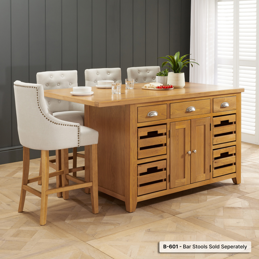 Stylish 4-Seat Kitchen Island Bar for Modern Kitchens