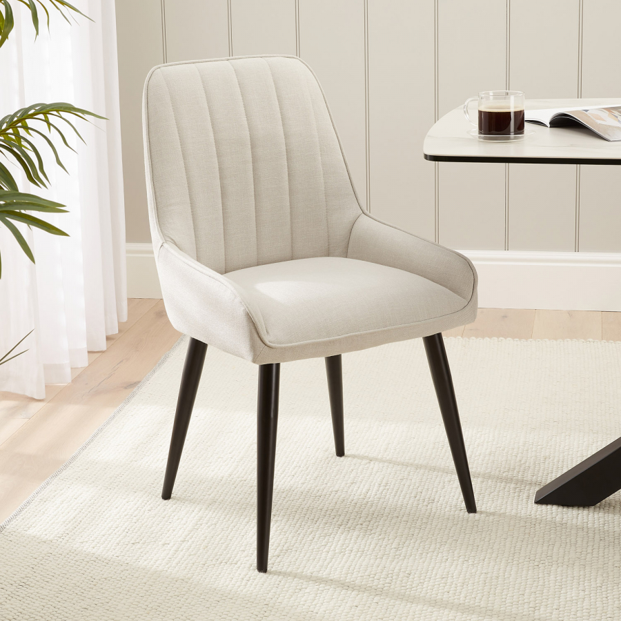 Cooper Natural Linen Dining Chair