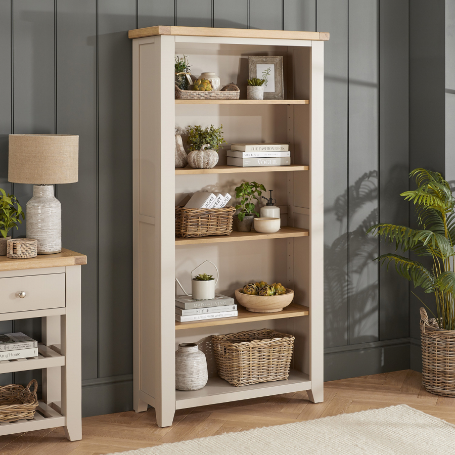 Cheshire Dove Grey Painted Large Tall Bookcase