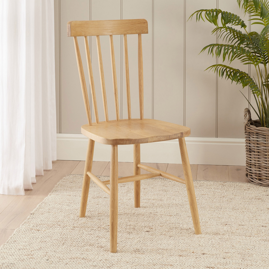 Marbury Classic Oak Spindle Back Dining Chair