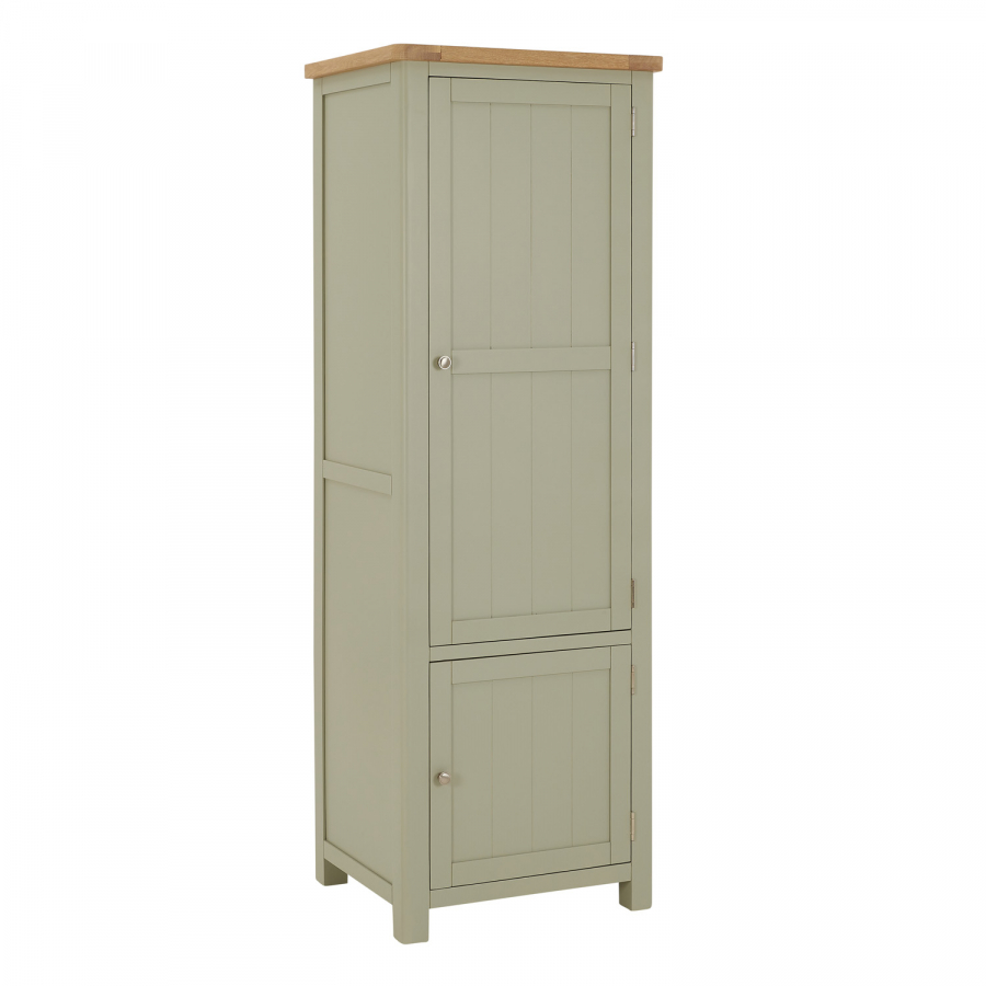 Marbury Sage Green Painted Single Kitchen Larder Pantry Cupboard | The Furniture Market