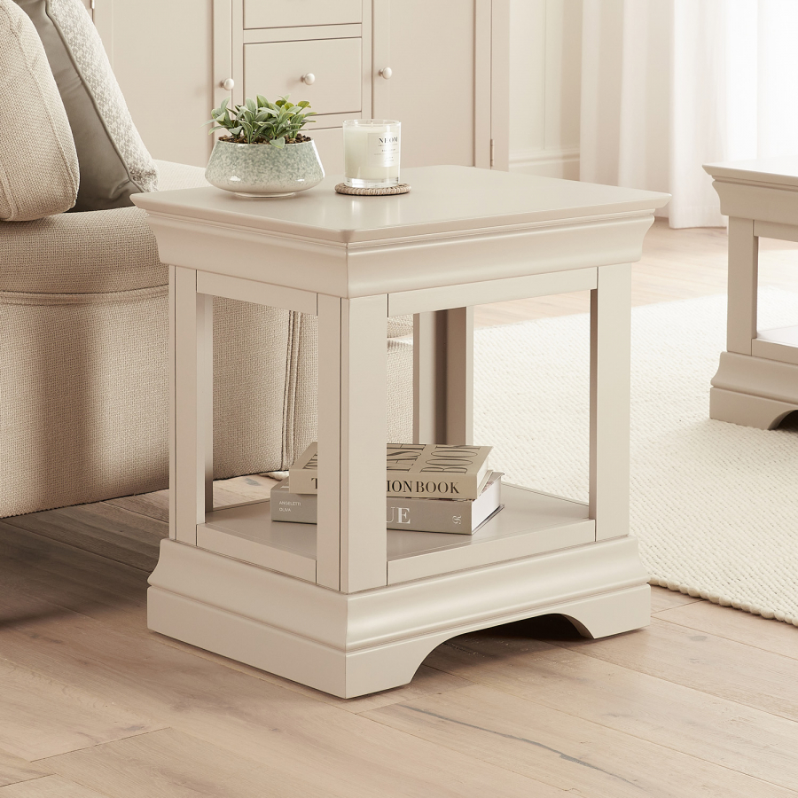 Wilmslow Dove Grey Painted Lamp Side Table