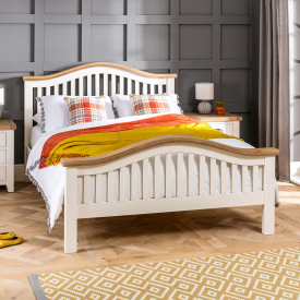 Cheshire Cream Painted Arch Rail 5ft King Size Bed