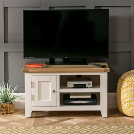 Cheshire Cream Painted Small TV Unit - Up to 45