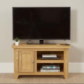 Cottage Oak Small TV Unit - Up to 45