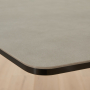 Starburst 220cm Grey Ceramic Dining Table with Satin Legs – 8 Seater