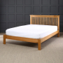Solid Oak Slatted 6ft Super King Size Bed 