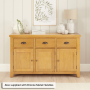 Cheshire Oak Large 3 Drawer 3 Door Sideboard