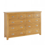 Cheshire Oak Extra Large Jumbo 10 Drawer Chest