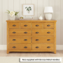 Cheshire Oak Extra Large Jumbo 10 Drawer Chest