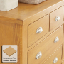Cheshire Oak Extra Large Jumbo 10 Drawer Chest