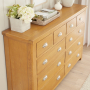 Cheshire Oak Extra Large Jumbo 10 Drawer Chest