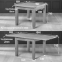 Cheshire Weathered Limed Oak Flip Top Dining Table + 4 Scoop Chair Set