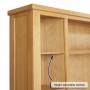 Cheshire Oak XXL Widescreen TV Media Storage Grand Wall Unit