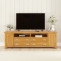 Cheshire Oak XXL Widescreen TV Unit Stand – Up to 100” TV Size