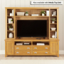 Cheshire Oak XXL Widescreen TV Unit Stand – Up to 100” TV Size