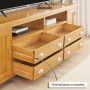 Cheshire Oak XXL Widescreen TV Unit Stand – Up to 100” TV Size
