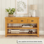 Cheshire Oak Large 3 Drawer Hall Console Table