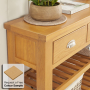 Cheshire Oak Large 3 Drawer Hall Console Table