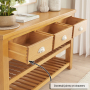 Cheshire Oak Large 3 Drawer Hall Console Table