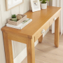 Cheshire Oak Dressing Table Desk with 2 Drawers