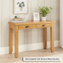 Cheshire Oak Dressing Table Desk with 2 Drawers
