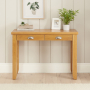 Cheshire Oak Dressing Table Desk with 2 Drawers