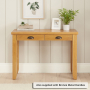 Cheshire Oak Dressing Table Desk with 2 Drawers