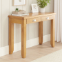 Cheshire Oak Dressing Table Desk with 2 Drawers