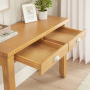 Cheshire Oak Dressing Table Desk with 2 Drawers