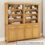 Cheshire Oak Extra Large 4 Drawer 4 Door Sideboard