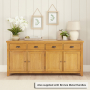 Cheshire Oak Extra Large 4 Drawer 4 Door Sideboard