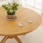 Cheshire Oak 1.5m Round Dining Table and 6 Dining Chair Set
