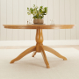 Cheshire Oak 1.5m Round Pedestal Dining Table – 6 to 8 Seater