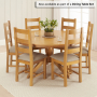 Cheshire Oak 1.5m Round Pedestal Dining Table – 6 to 8 Seater