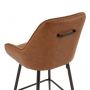 Cooper Vintage Tan Brown Faux Leather Kitchen Counter Bar Stool