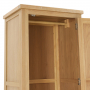 Cheshire Whitewash Oak Single 1 Door Wardrobe with Drawer