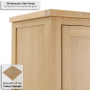 Cheshire Whitewash Oak Single 1 Door Wardrobe with Drawer