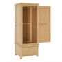 Cheshire Whitewash Oak Single 1 Door Wardrobe with Drawer