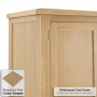 Cheshire Whitewash Oak Double 2 Door Wardrobe with 2 Drawers