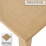 Cheshire Whitewash Oak Extending Dining Table & 6 Natural Fabric Scoop Dining Chair Set