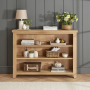 Cheshire Whitewash Oak Wide Low Bookcase