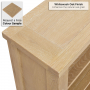 Cheshire Whitewash Oak Small Low Bookcase