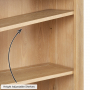 Cheshire Whitewash Oak Small Low Bookcase